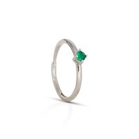 Anello Dilvdò Donna Solitaire in Argento Zircone ANSOLBV3